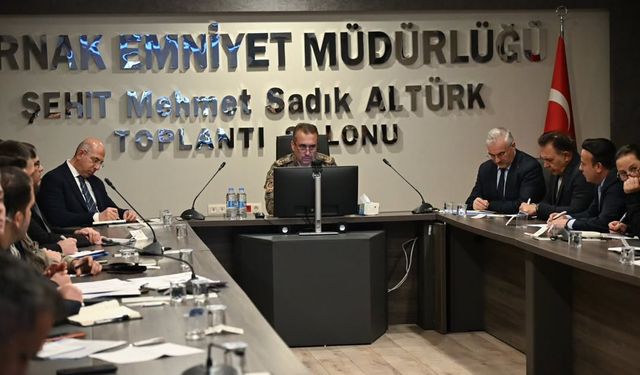 Şırnak’ta Yılbaşı Tedbirleri Toplantısı Yapıldı