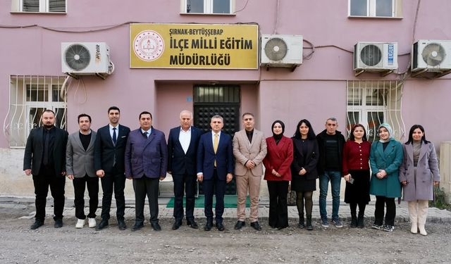 Şırnak İl Millî Eğitim Müdürü Beytüşşebap’ta İncelemelerde Bulundu