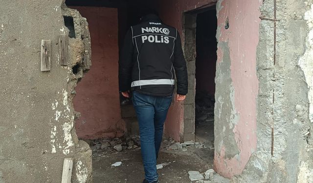 Şırnak ve ilçelerindede eş zamanlı narko alan denetimi