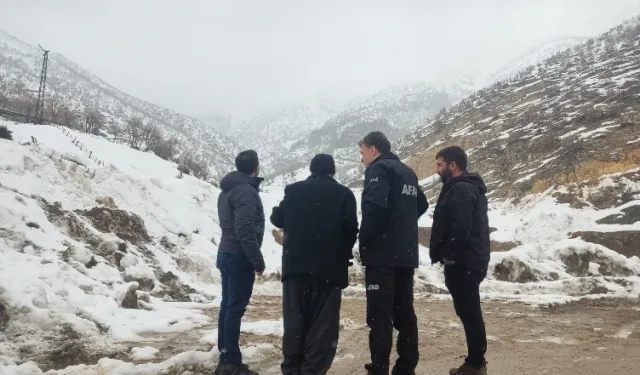 Uludere Çığ Vadisi Risk Altında, Uzmanlar Sahada