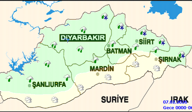 Şırnak'ta yağmur ve çığ tehlikesi uyarısı