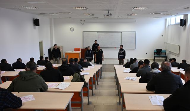 Şırnak’ta 299 aday özel güvenlik için ter döküyor