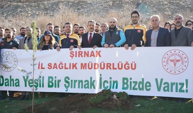 Cudi Dağı Eteklerinde 1000 Fidan Toprakla Buluştu