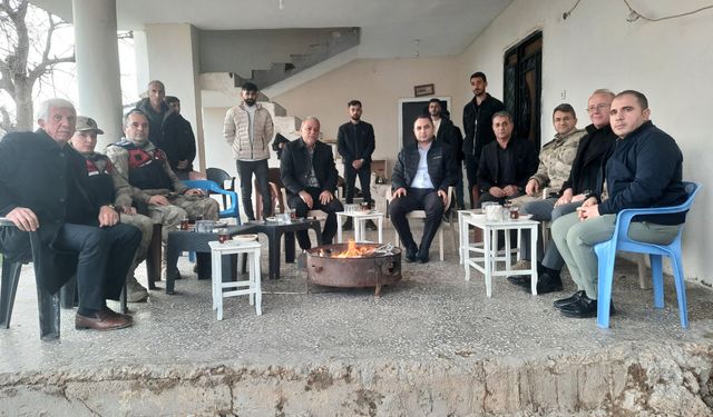 Silopi Kaymakamı Güvenlik Korucu Başını Evinde Ziyaret Etti