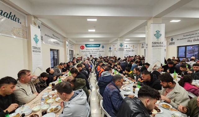 Şırnak’ta Binlerce Kişi Aynı Sofrada Buluştu