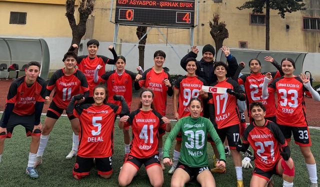 Şırnak Kadın Spor Kulübü Deplasmanda Güç Gösterisi Yaptı