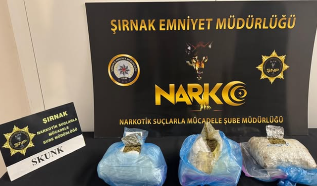 Şırnak’ta 1 Kilo Skunk Ele Geçirildi, 2 Gözaltı