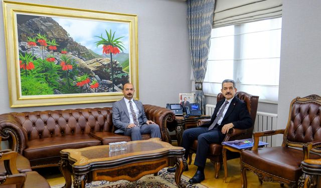 Başkan Ertaş’tan Vali Ekici’ye Nezaket Ziyareti