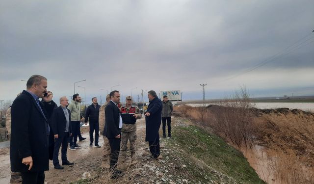 Silopi'de 550 dönüm buğday tarlası sular altında