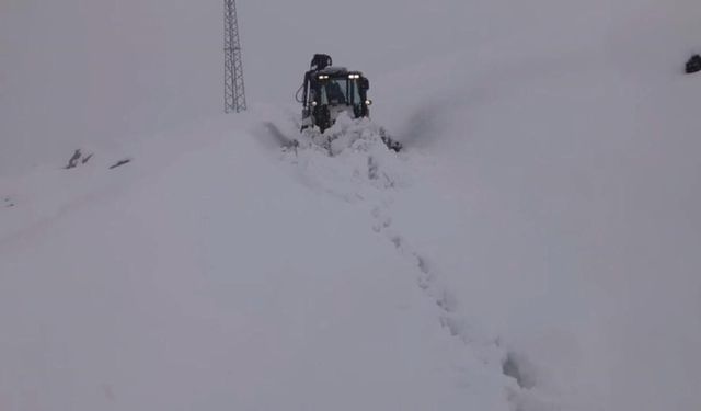 Şırnak'ta  köy yolları  ulaşıma kapandı