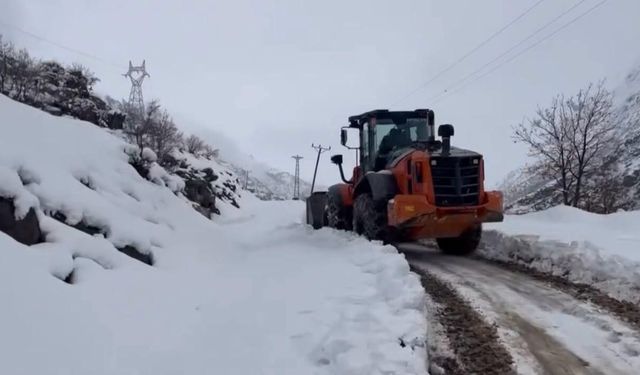 Beytüşşebap'ta Kar Mesaisi Devam Ediyor