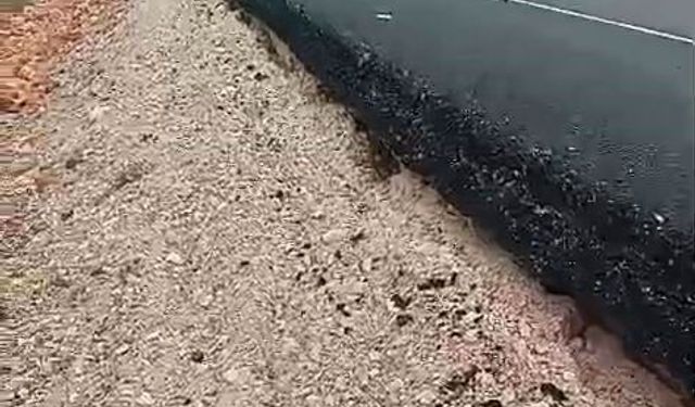 Yeni yapılan yolun tehlike oluşturduğu iddiası