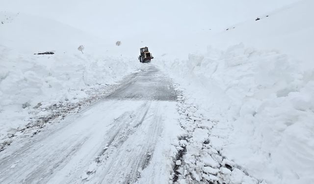 Kar yağışı nedeniyle Hakkari yolu ulaşıma kapandı
