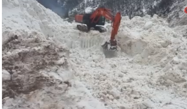 Çığ Şırnak’ta Yolu Kestirdi, Ekipler Harekete Geçti