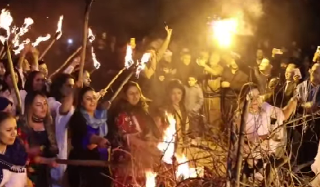 Şırnak’ta ilk Newroz ateşi yakıldı