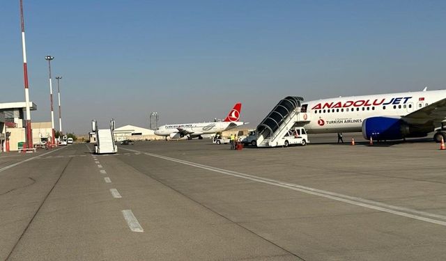 Şırnak Havalimanı’nda Yolcu Hareketliliği Dikkat Çekti