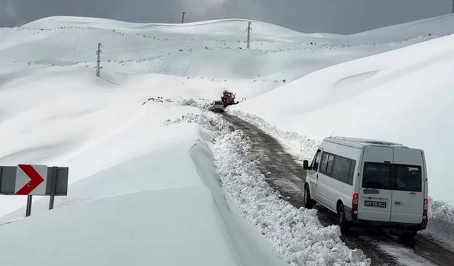 Van karayoluna çığ düştü, Yol yaklaşık 4 saat kapalı kaldı