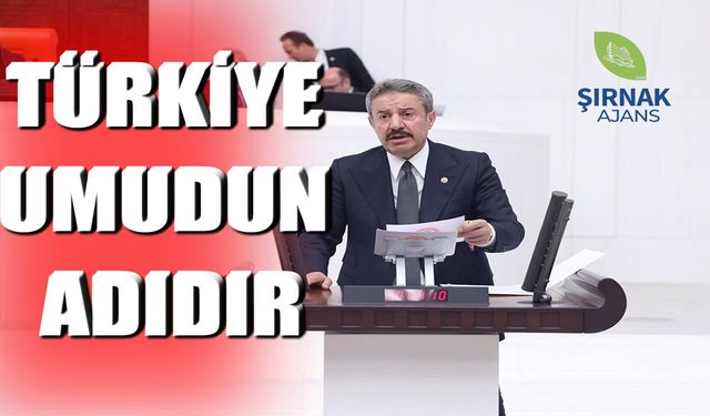 Tatar’dan Meclis’te çarpıcı konuşma “Türkiye umudun adıdır”