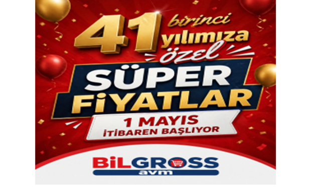 BilGross Avm’den 41. yıla özel maliyetine satışlar başlıyor