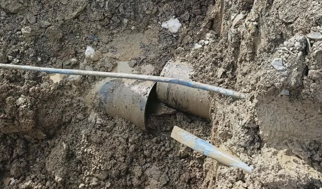 Heyelan içme suyu şebekesini vurdu