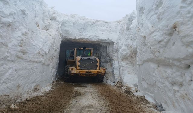 Nisan Ayında 6 Metrelik Karla Mücadele