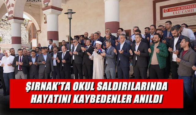 Şırnak’ta Okul Saldırılarında Hayatını Kaybedenler Anıldı