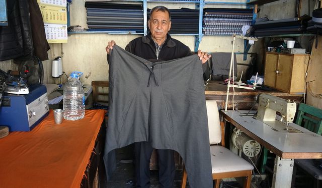 Yarım asırdır geleneksel şalvar dikiyor