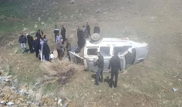 Kamyonet şarampole devrildi, 4 yaralı