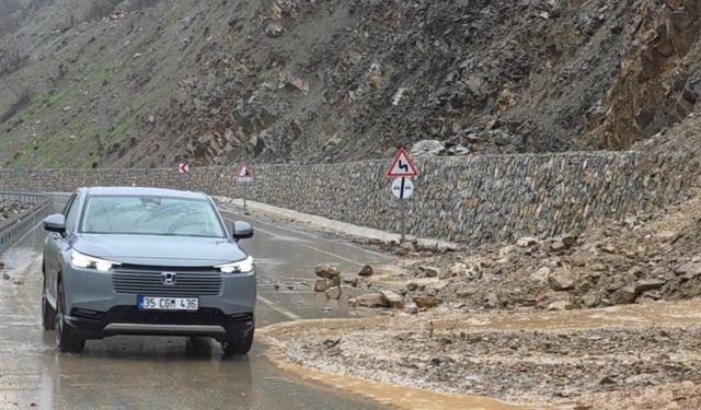 Hizan-Bahçesaray yolundaki çamur ve kayalar temizlendi