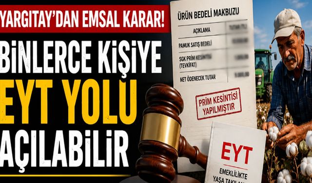 Binlerce Çiftçiye Emeklilik Kapısı Açılabilir