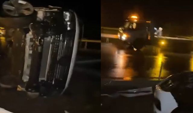 Otomobil takla attı, 1 ölü, 5 yaralı