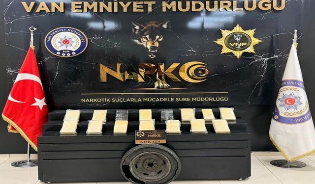 Van'da narkotik operasyonu 16 kilo kokain ele geçirildi