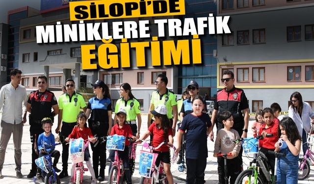 Silopi’de Minik Öğrencilere Trafik Eğitimi