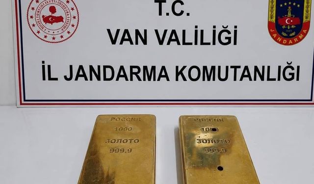 Van’da 2 kilo külçe altın ele geçirildi