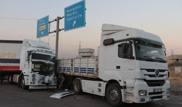 Şırnak'ta iki tır çarpıştı: 2 yaralı
