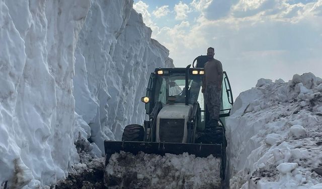 Şırnak'ta karlı yollar göçerler için açılıyor