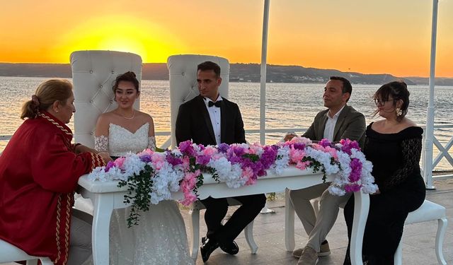 Silopi’de başlayan aşk Çanakkale’de nikâh masasına taşındı