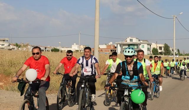 Kaymakam Partal bisiklet turunda pedal çevirdi