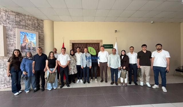 YKS şampiyonlarından Kaymakam Baycar'a ziyaret
