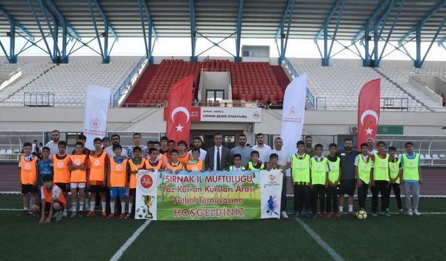 Şırnak'ta Kur'an Kursları Futbol Turnuvası Başladı