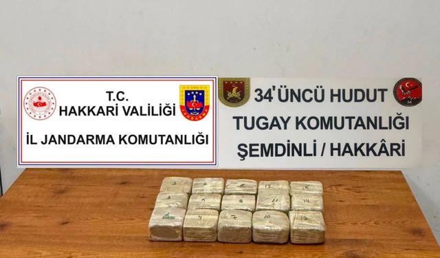 Sınırda 7 kilo 720 gram eroin ele geçirildi