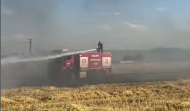Silopi’de Anız Yangını Korkuttu