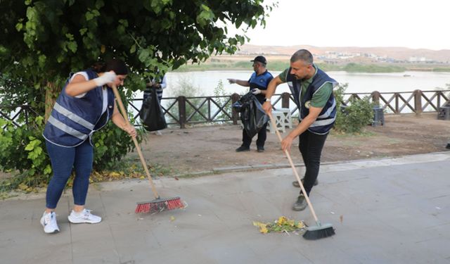 Cizre’de Temizlik Seferberliği 5’inci Gününde Sürüyor