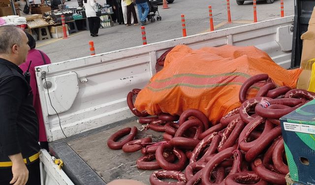 230 kilo sucuk ve 150 kilo peynir imha edilecek