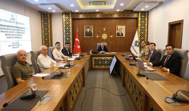 Cizre’de Okul Güvenliği İçin Kurumlar Bir Arada