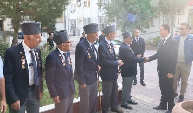 İdil’de Kıbrıs Gazileri makamda ağırlandı
