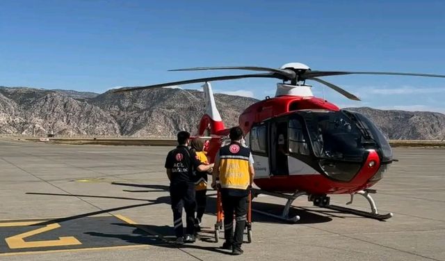 Silopi’deki Bebek İçin Helikopter Ambulans Havalandı