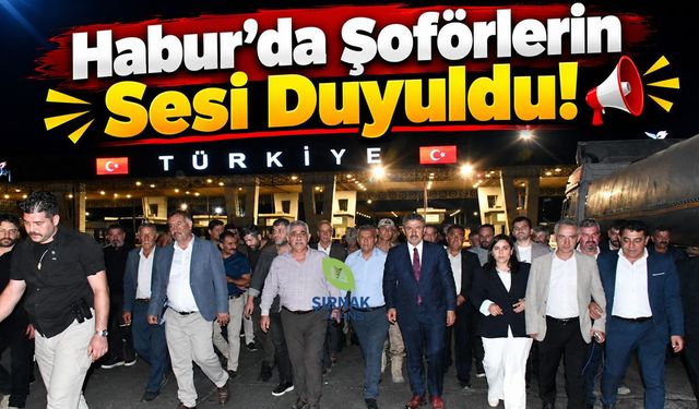 Habur’da Şoförlerin Sesi Duyuldu!