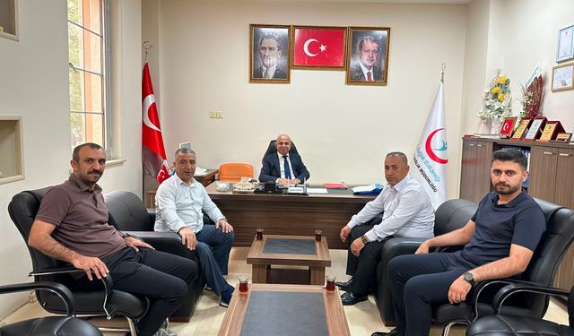 Şırnak ve Mardin Sağlık-Sen başkanları bir araya geldi