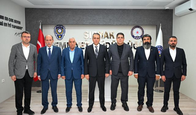 Silopi Kent Platformu’ndan Emniyet Müdürü Sazak’a Ziyaret